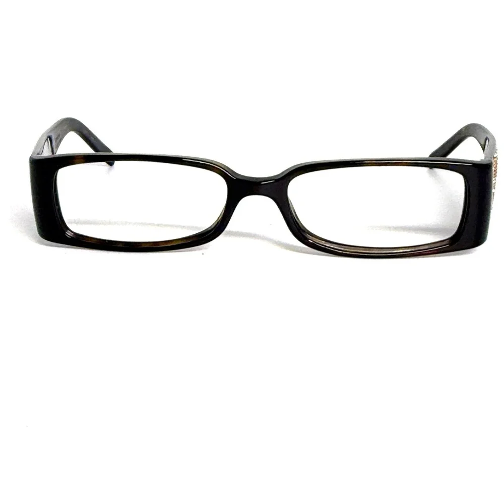 Burberry B 2029-B Eyeglasses Dark Tortoise Rhinestone Check 50-15-130 Italy‎
